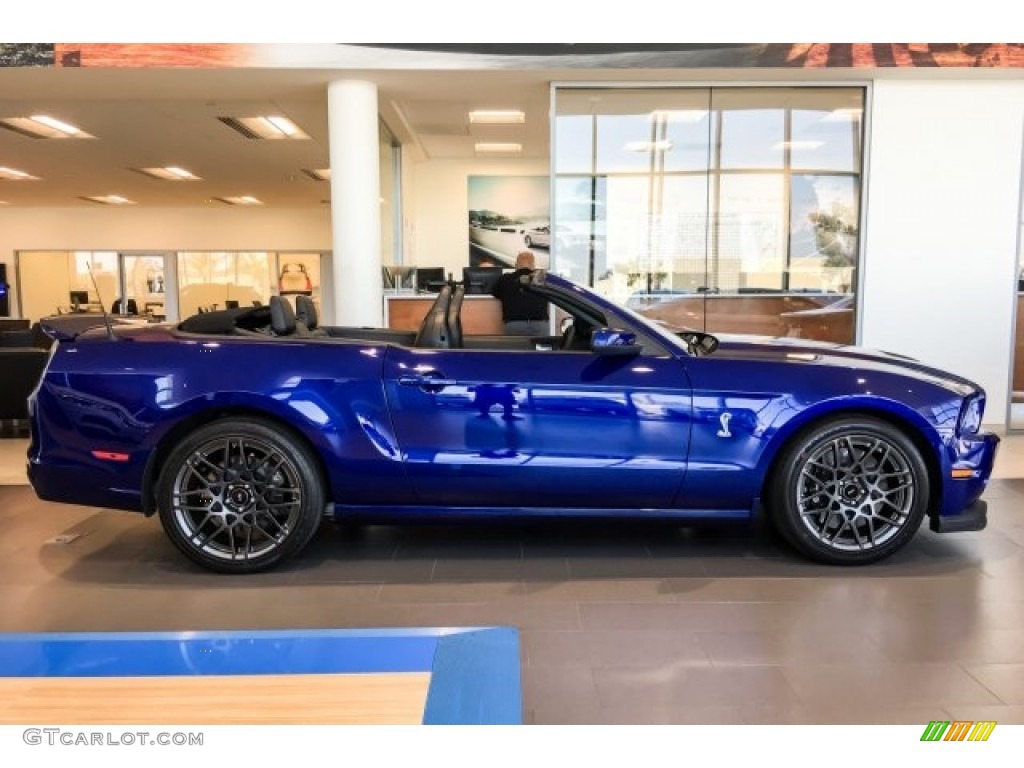 2014 Mustang Shelby GT500 Convertible - Deep Impact Blue / Shelby Charcoal Black/Black Accents photo #10