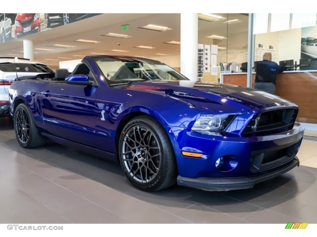 2014 Mustang Shelby GT500 Convertible - Deep Impact Blue / Shelby Charcoal Black/Black Accents photo #15