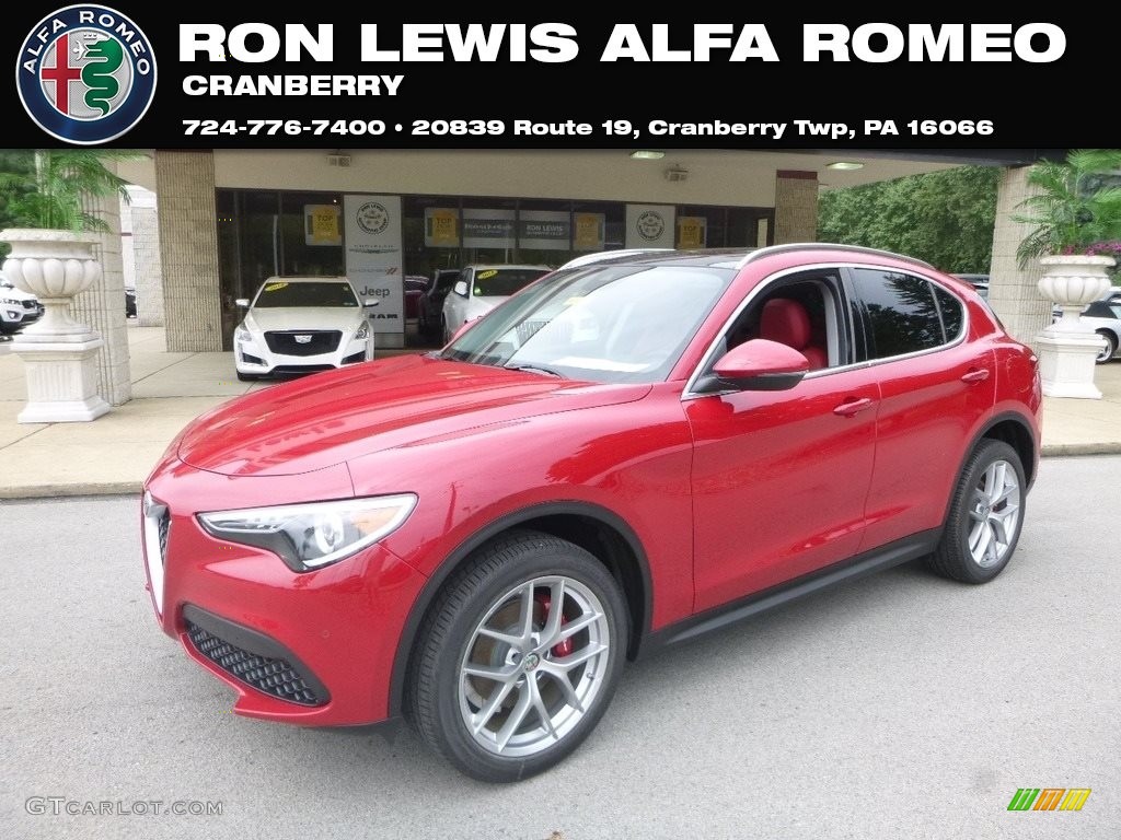 2018 Stelvio Ti AWD - Rosso Alfa (Red) / Black/Red photo #1