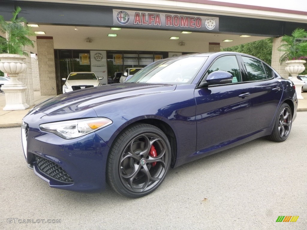 Montecarlo Blue Metallic 2018 Alfa Romeo Giulia Ti AWD Exterior Photo #128868175