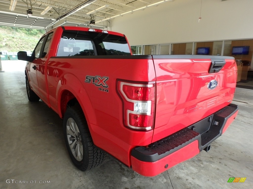 2018 F150 STX SuperCab 4x4 - Race Red / Black photo #3