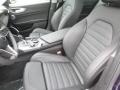2018 Alfa Romeo Giulia Black/Dark Gray Interior Front Seat Photo