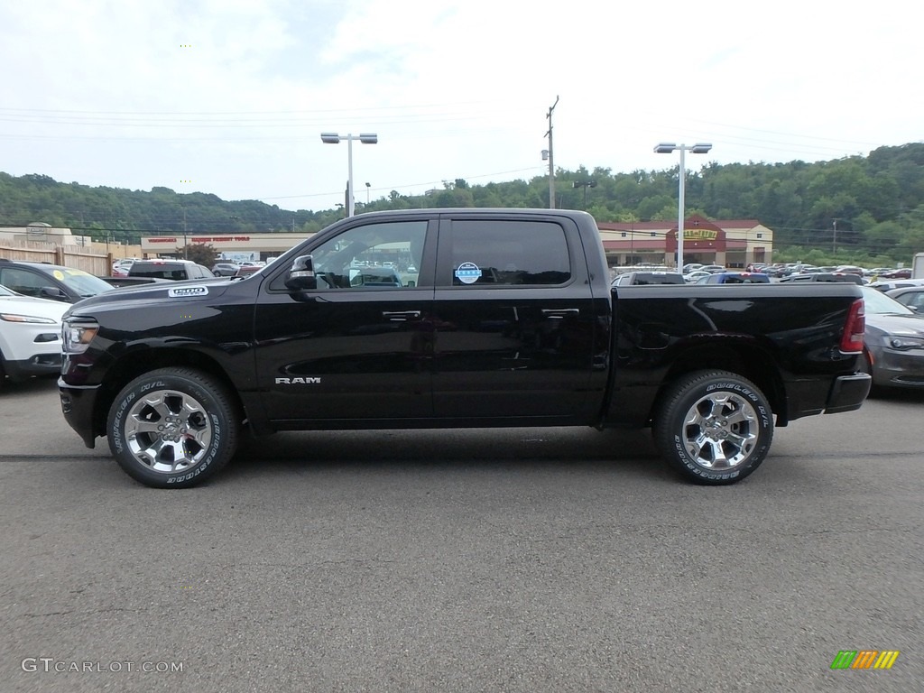 2019 1500 Big Horn Crew Cab 4x4 - Diamond Black Crystal Pearl / Black photo #2