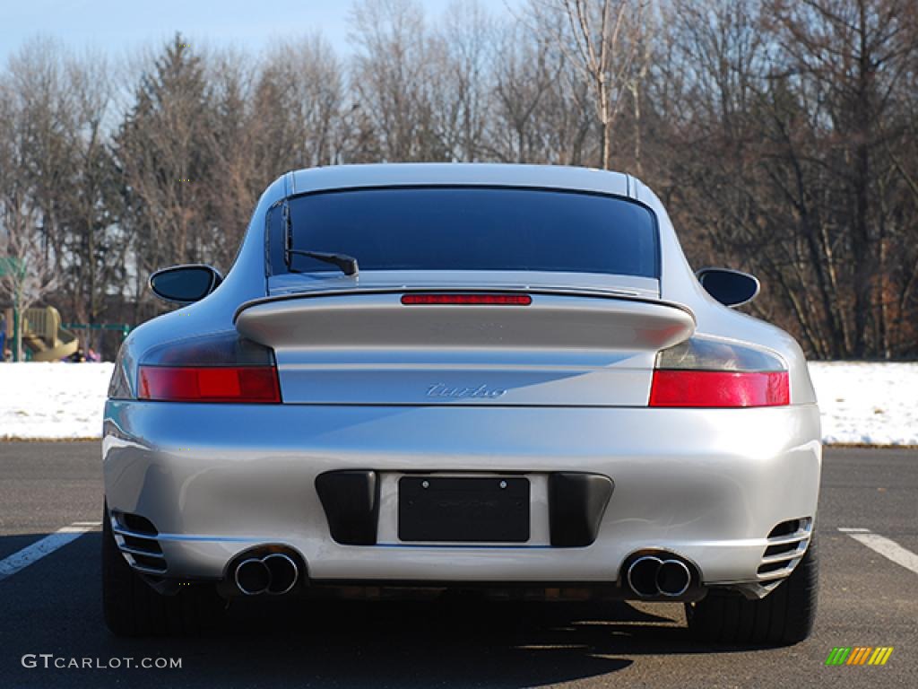 2003 911 Turbo Coupe - Arctic Silver Metallic / Black photo #3