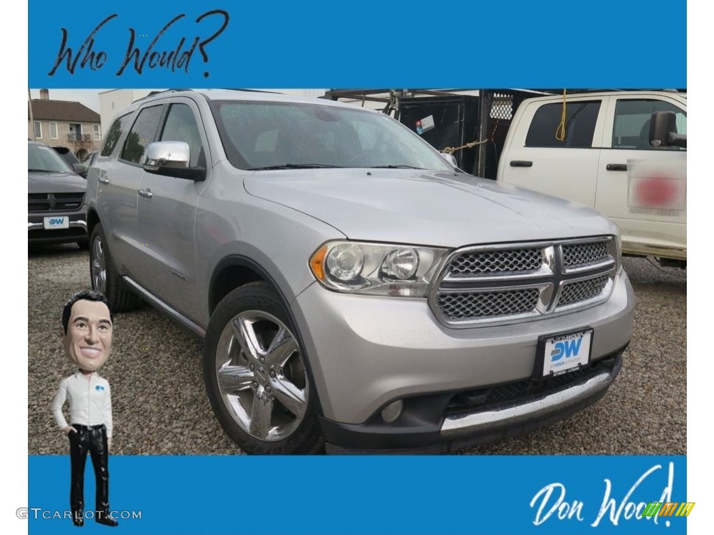 2011 Durango Citadel 4x4 - Bright Silver Metallic / Black/Tan photo #1