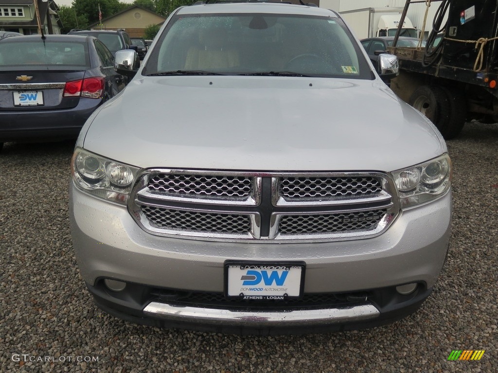 2011 Durango Citadel 4x4 - Bright Silver Metallic / Black/Tan photo #5