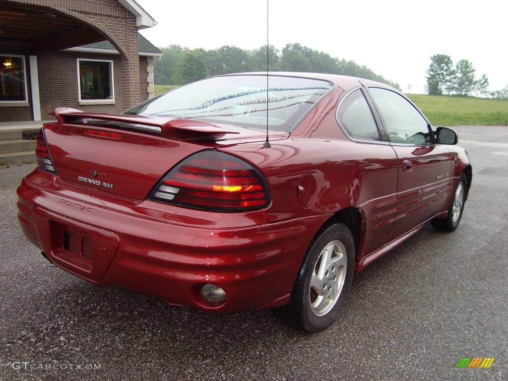2000 Grand Am SE Sedan - Redfire Metallic / Dark Pewter photo #3