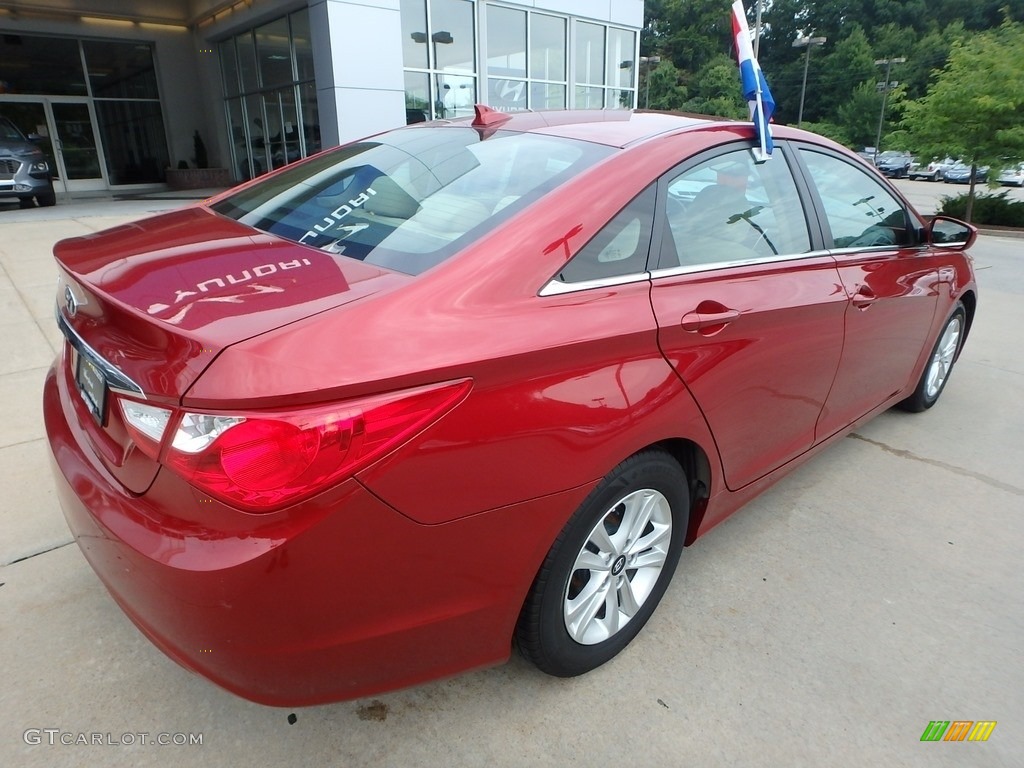 2013 Sonata GLS - Venetian Red Pearl / Camel photo #2