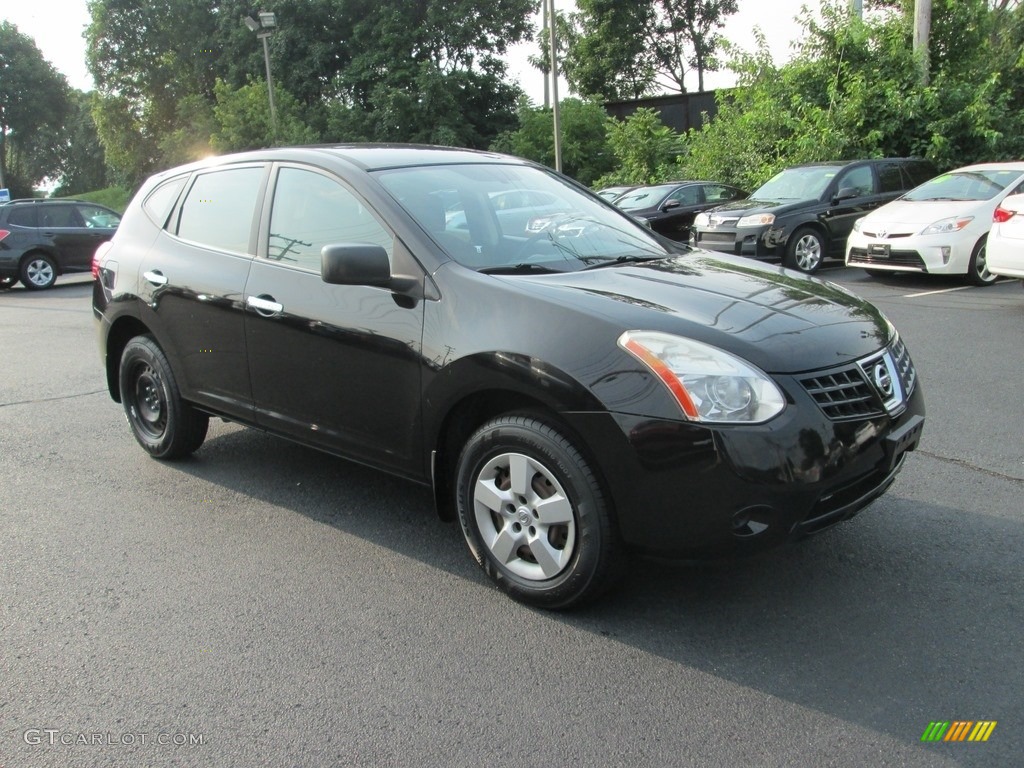 2010 Rogue S AWD - Wicked Black / Black photo #4