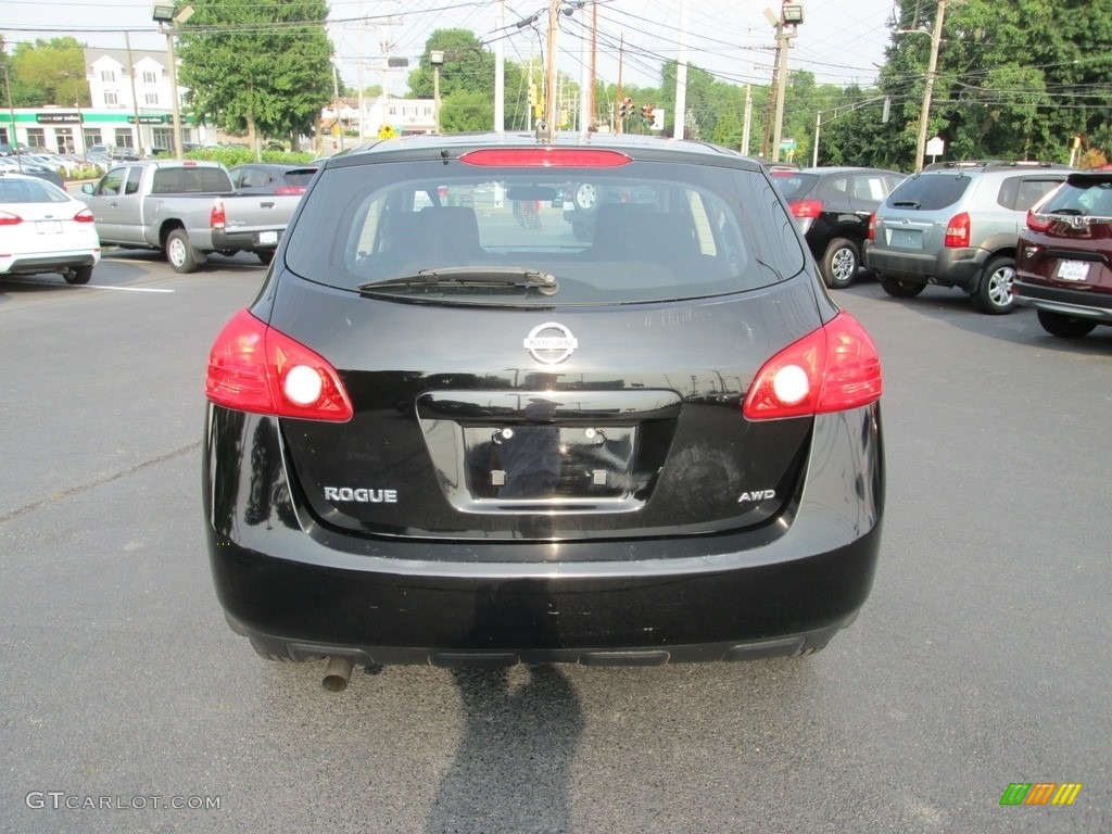 2010 Rogue S AWD - Wicked Black / Black photo #7
