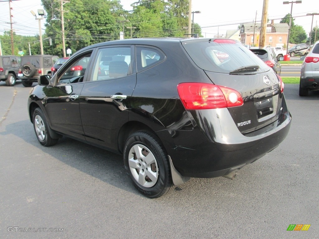 2010 Rogue S AWD - Wicked Black / Black photo #8