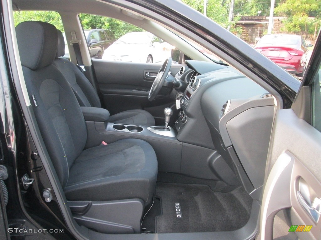 2010 Rogue S AWD - Wicked Black / Black photo #17