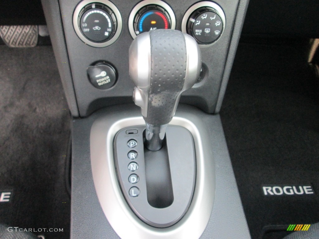 2010 Rogue S AWD - Wicked Black / Black photo #25