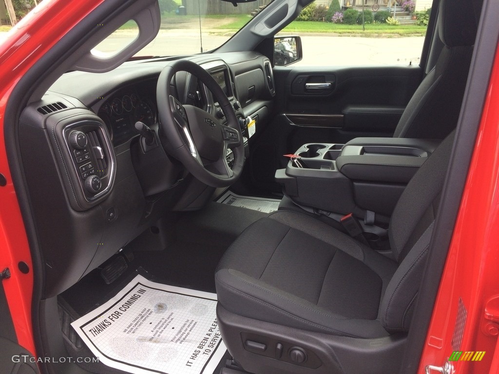 Jet Black Interior 2019 Chevrolet Silverado 1500 RST Crew Cab 4WD Photo #128875021