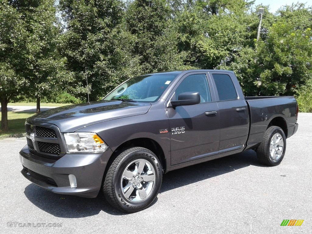 2018 1500 Express Quad Cab 4x4 - Granite Crystal Metallic / Black/Diesel Gray photo #2