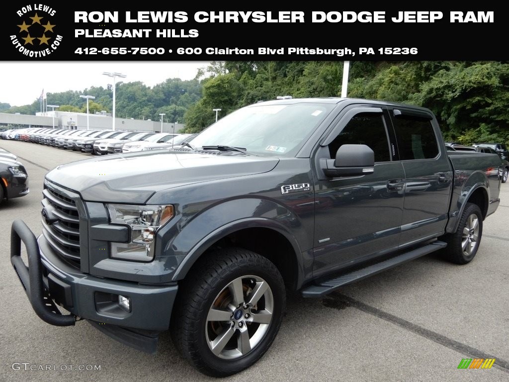 2017 F150 XLT SuperCrew 4x4 - Lithium Gray / Black photo #1