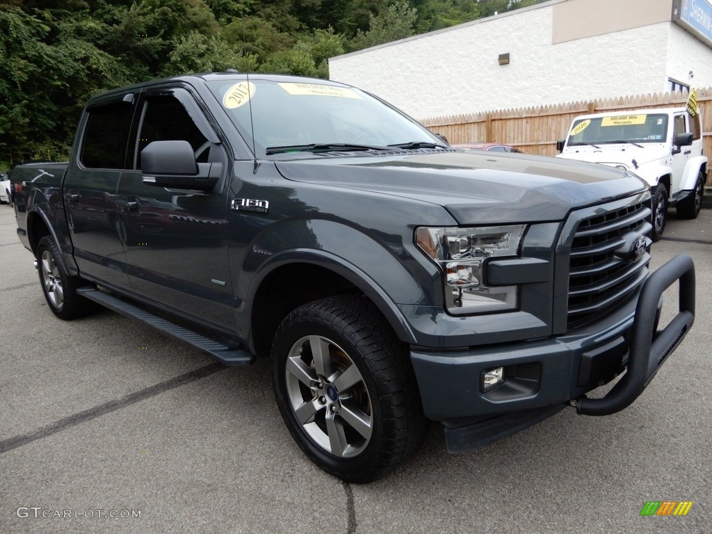 2017 F150 XLT SuperCrew 4x4 - Lithium Gray / Black photo #7