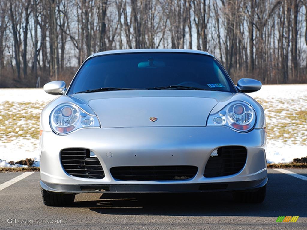 2003 911 Turbo Coupe - Arctic Silver Metallic / Black photo #26