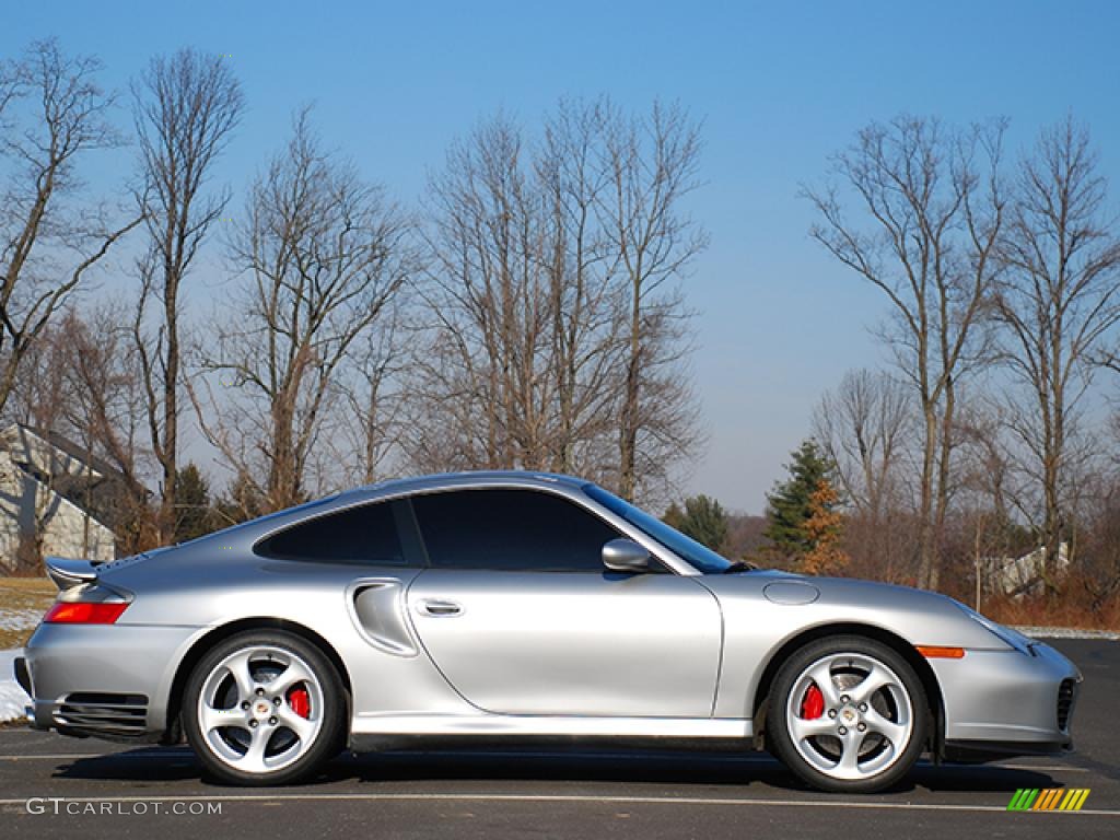 2003 911 Turbo Coupe - Arctic Silver Metallic / Black photo #27