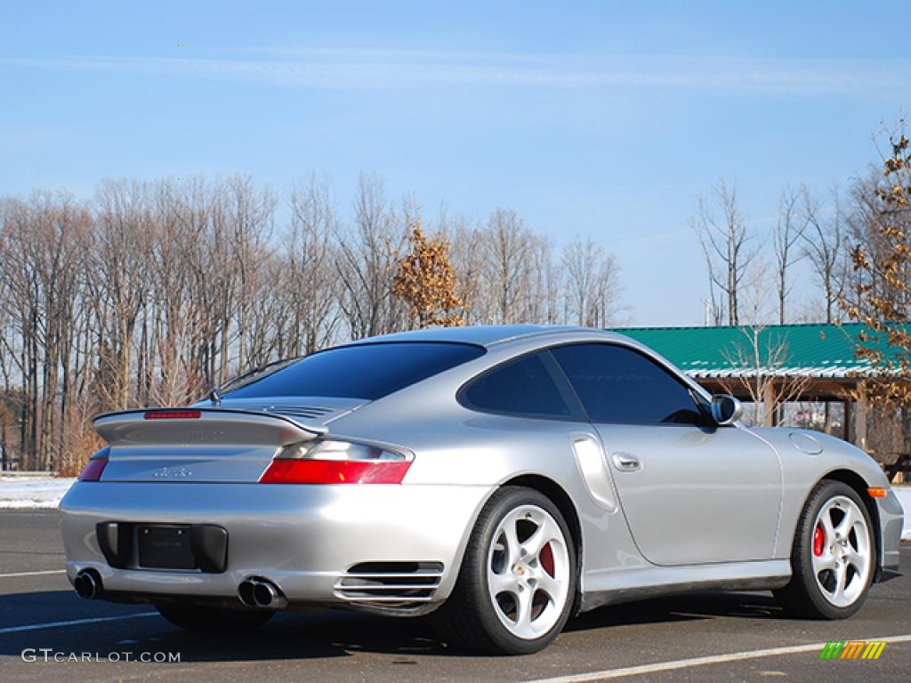 2003 911 Turbo Coupe - Arctic Silver Metallic / Black photo #28