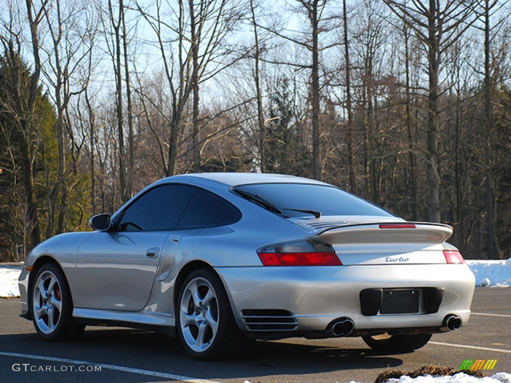 2003 911 Turbo Coupe - Arctic Silver Metallic / Black photo #29