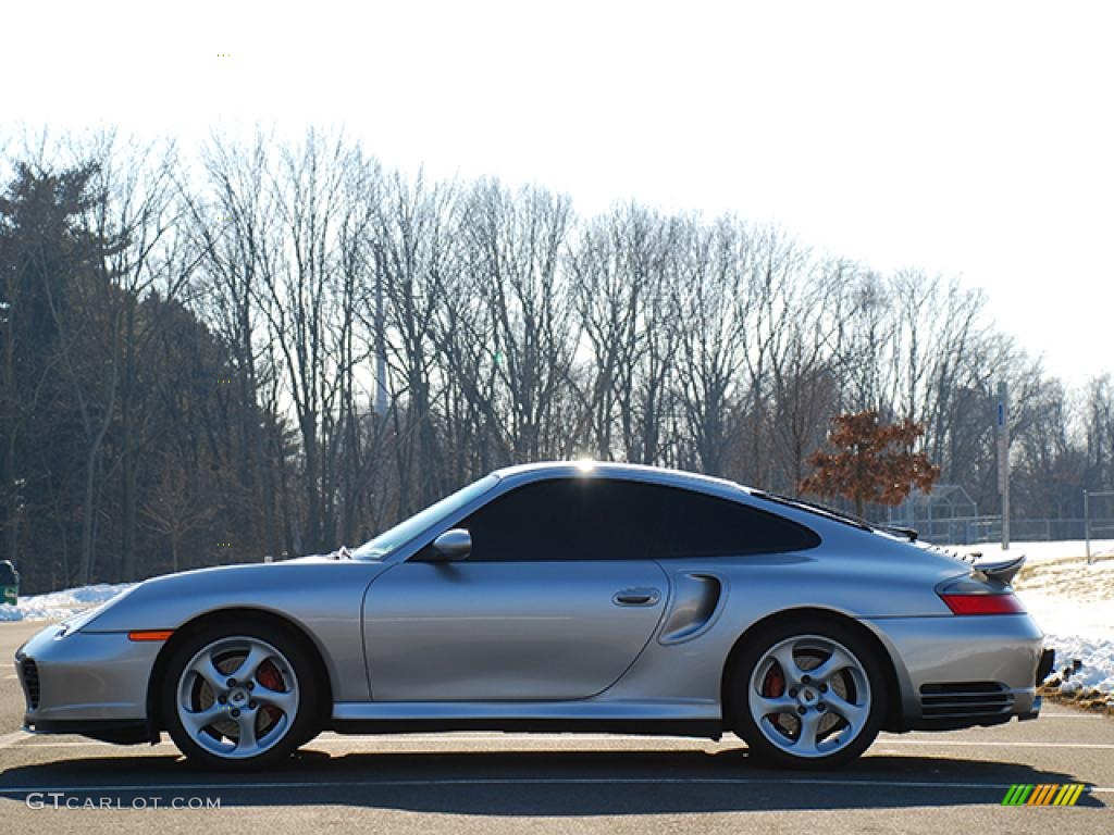 2003 911 Turbo Coupe - Arctic Silver Metallic / Black photo #30