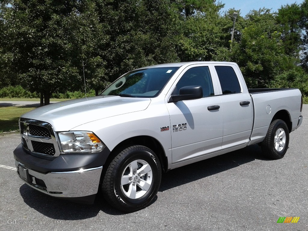 2018 1500 Tradesman Quad Cab - Bright Silver Metallic / Black/Diesel Gray photo #2