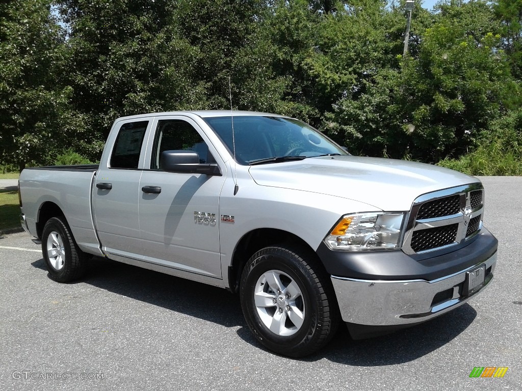 2018 1500 Tradesman Quad Cab - Bright Silver Metallic / Black/Diesel Gray photo #4