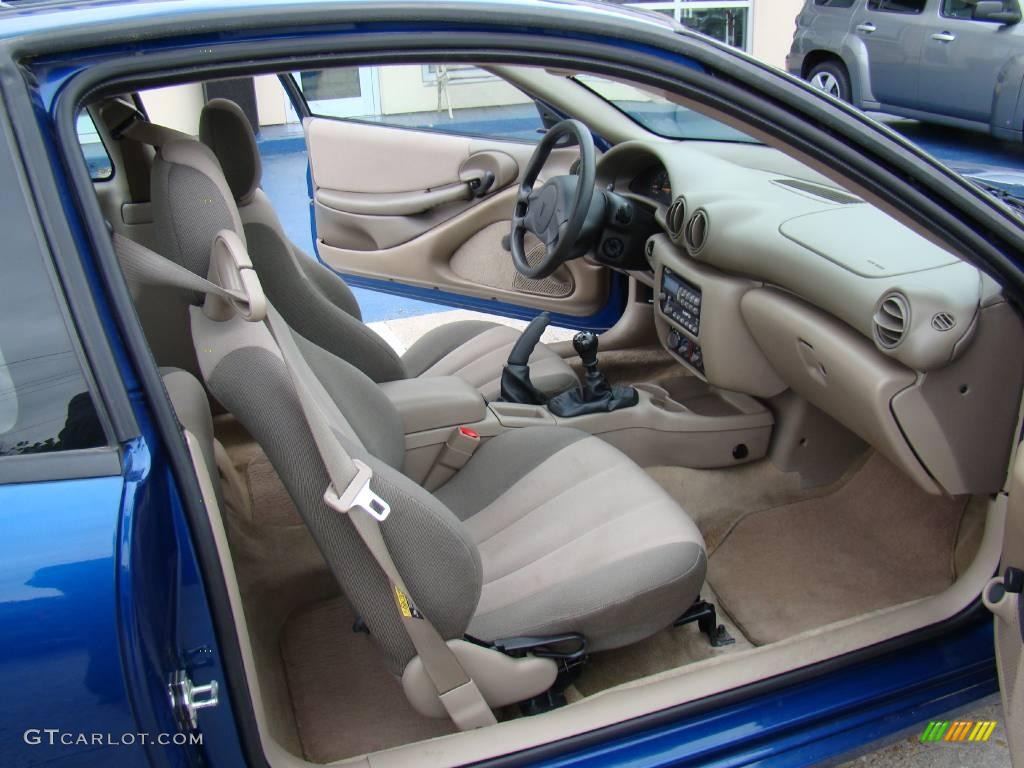 2005 Sunfire Coupe - Electric Blue Metallic / Taupe photo #11