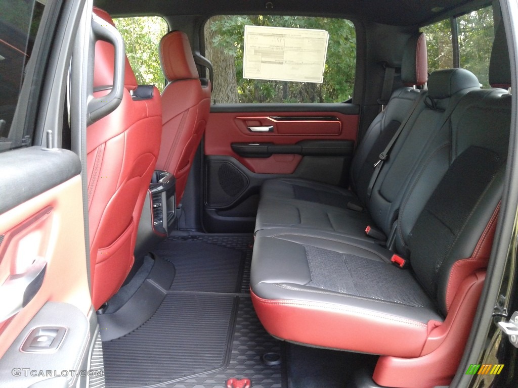 Black/Red Interior 2019 Ram 1500 Rebel Crew Cab 4x4 Photo #128882122