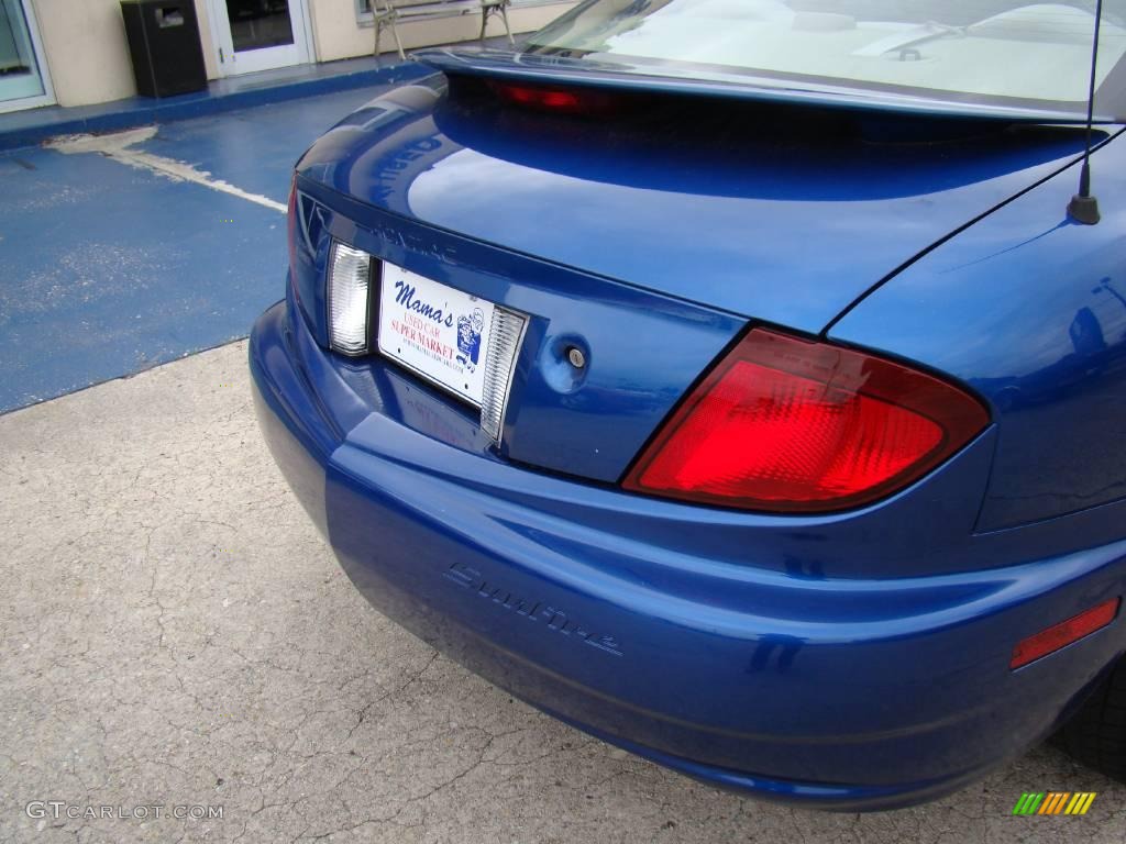 2005 Sunfire Coupe - Electric Blue Metallic / Taupe photo #23