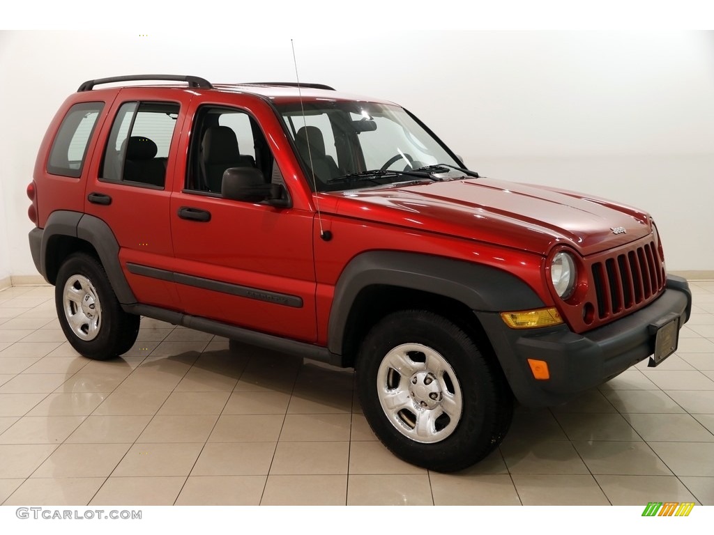 Inferno Red Crystal Pearl Jeep Liberty