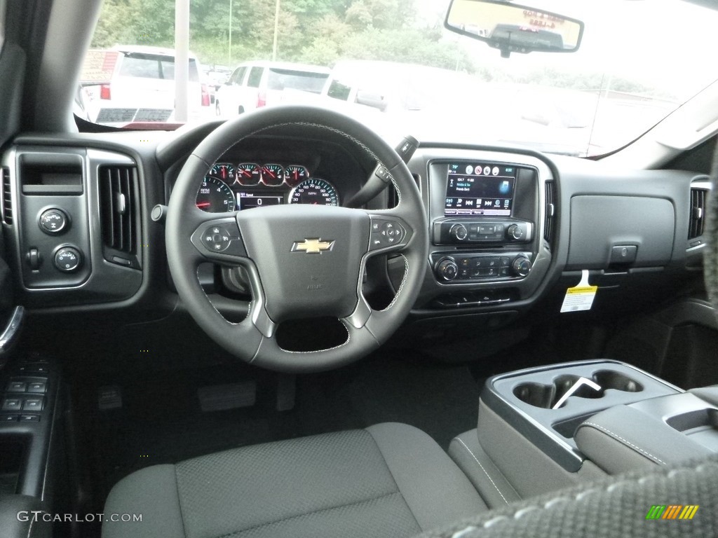 2018 Chevrolet Silverado 1500 LT Crew Cab 4x4 Jet Black Dashboard Photo #128888668