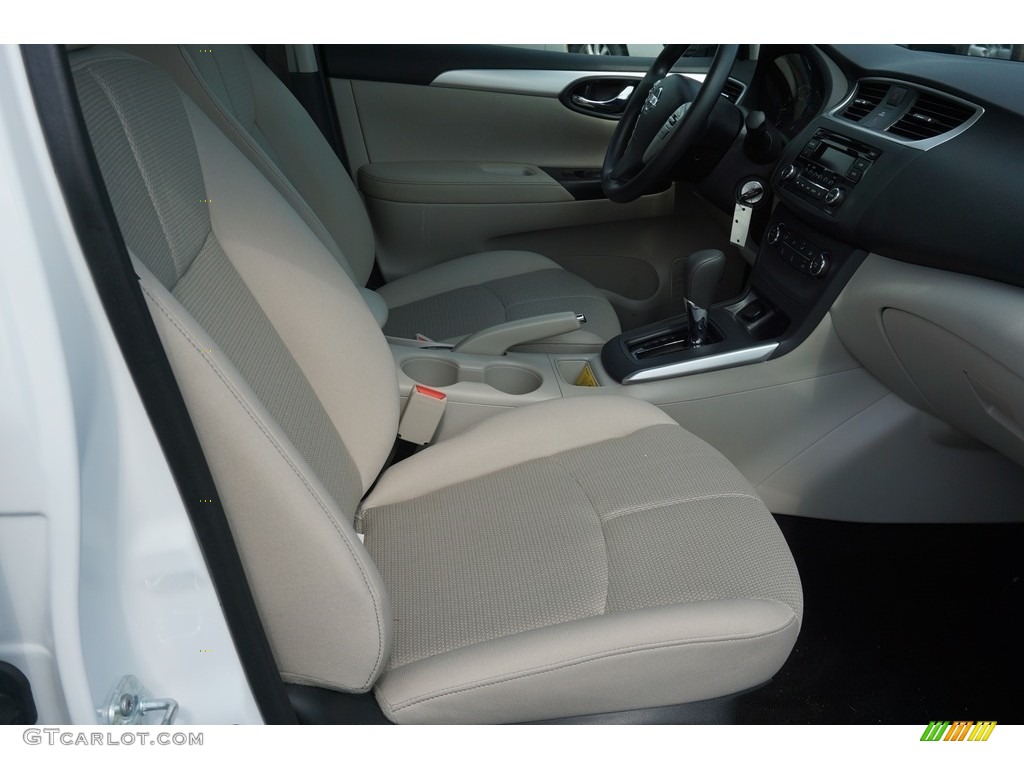 2017 Sentra S - Fresh Powder White / Marble Gray photo #14
