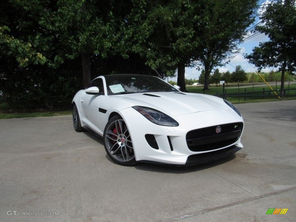 2015 F-TYPE R Coupe - Polaris White / Jet photo #1