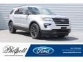 2018 Ingot Silver Ford Explorer XLT  photo #1