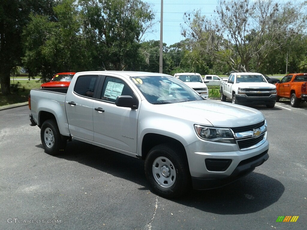 Silver Ice Metallic 2019 Chevrolet Colorado WT Crew Cab Exterior Photo #128897227