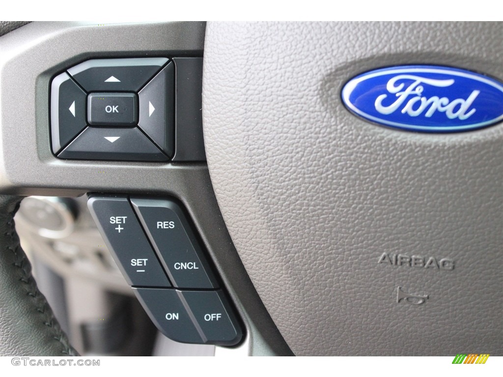 2018 Ford Expedition XLT Medium Stone Steering Wheel Photo #128897368