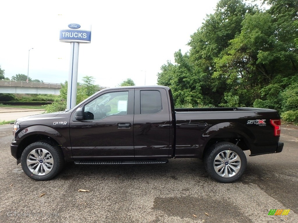 2018 F150 STX SuperCab 4x4 - Magma Red / Black photo #5