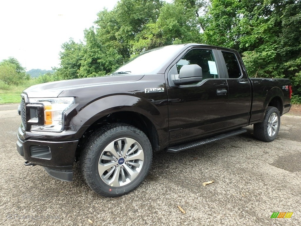 2018 F150 STX SuperCab 4x4 - Magma Red / Black photo #6