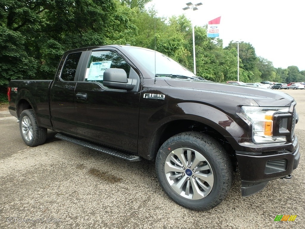 2018 F150 STX SuperCab 4x4 - Magma Red / Black photo #8