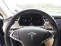 2017 Tesla Model S Tan Interior Steering Wheel Photo