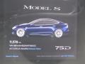 2017 Deep Blue Metallic Tesla Model S 75D  photo #30