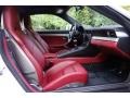Black/Bordeaux Red 2017 Porsche 911 Carrera 4 GTS Coupe Interior Color