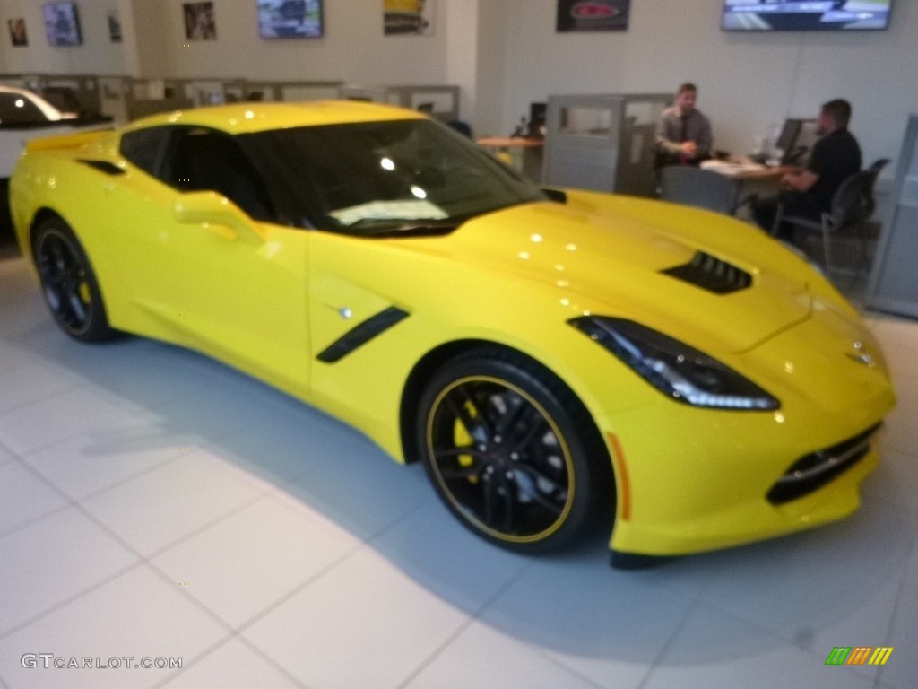 2018 Corvette Stingray Coupe - Corvette Racing Yellow Tintcoat / Jet Black photo #9