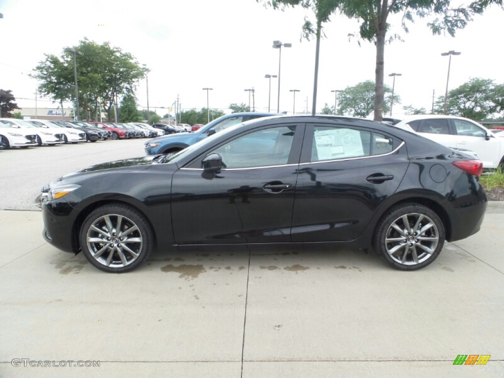 2018 MAZDA3 Touring 4 Door - Jet Black Mica / Black photo #2