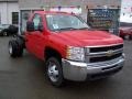 2009 Victory Red Chevrolet Silverado 3500HD Work Truck Regular Cab 4x4 Chassis  photo #39