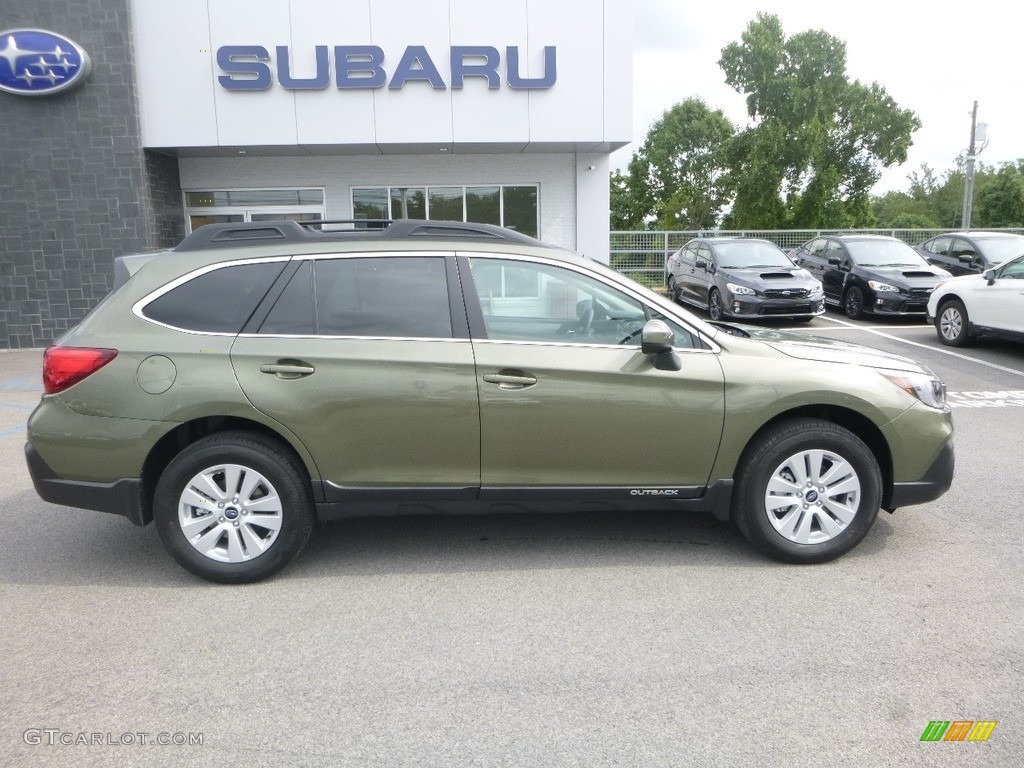 Wilderness Green Metallic 2019 Subaru Outback 2.5i Premium Exterior Photo #128909434