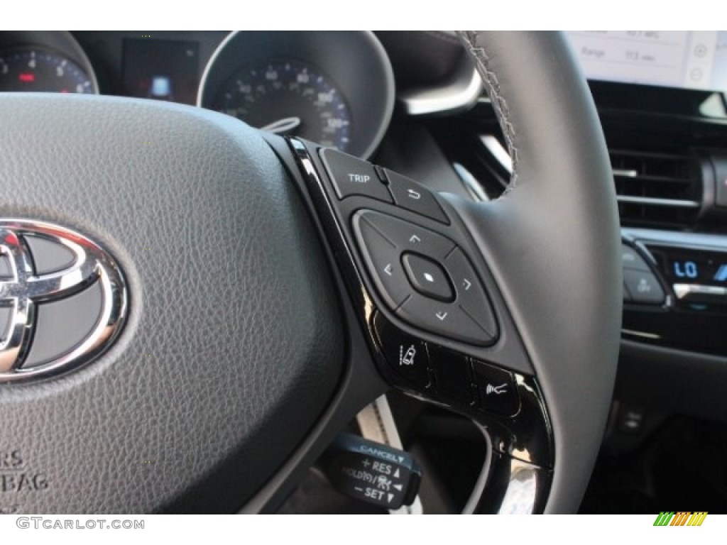 2019 Toyota C-HR Limited Black Steering Wheel Photo #128909509