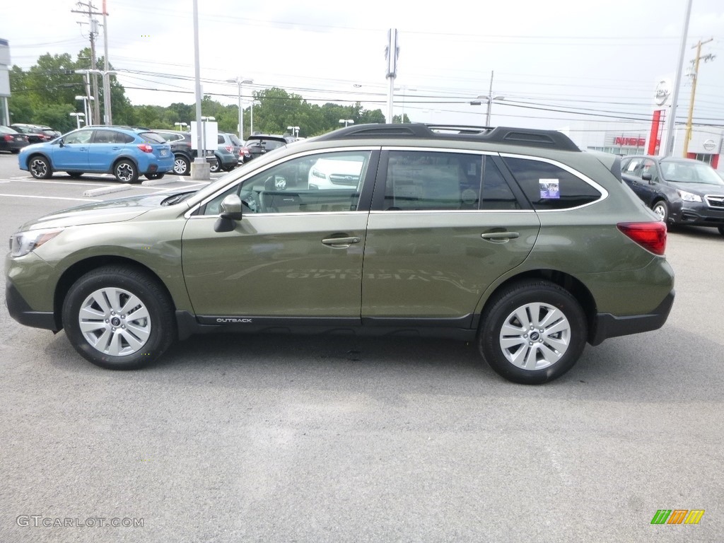 2019 Outback 2.5i Premium - Wilderness Green Metallic / Warm Ivory photo #7